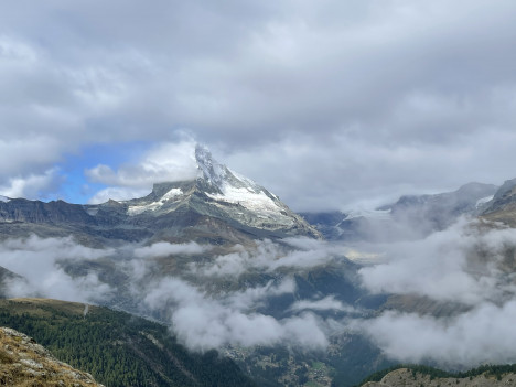Matterhorn, Wolken, Zermatt